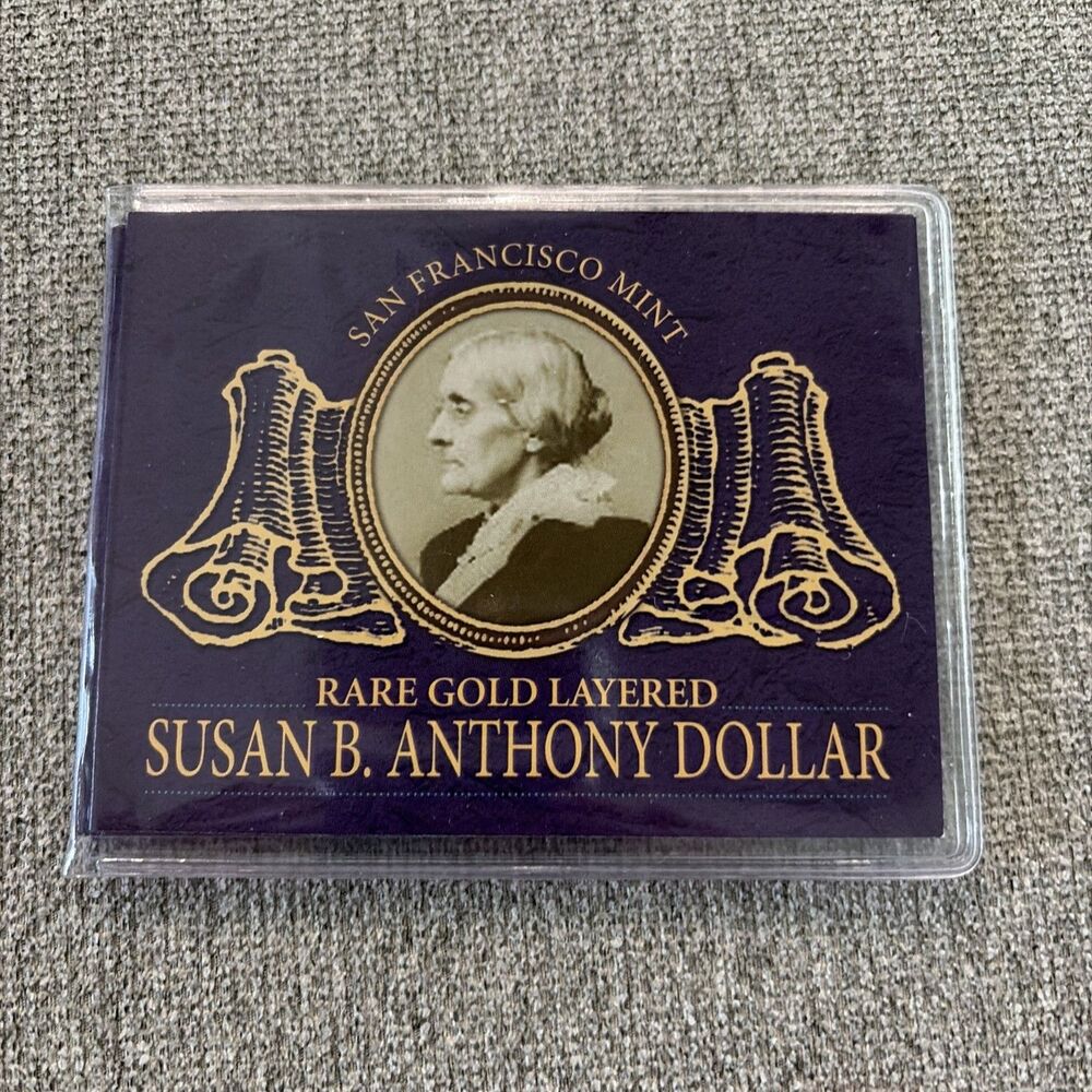 1980 Susan B Anthony Rare Gold Layered Dollar Coin Collectible